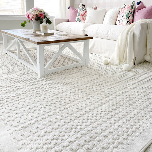 My Texas House Quail Hollow, Country/Cottage, Geometric, Woven Area Rug, 5'2" X 7'6"