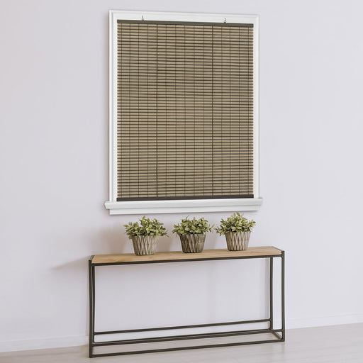 Achim 30" Cordless Vinyl Blackout Blinds, Brown, 30" X 72"
