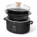 Beautiful 6QT Programmable Slow Cooker, Black Sesame by Drew Barrymore