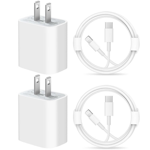 Iphone 14 13 12 11 Super Fast Charger-Apple Mfi Certified-High Speed Iphone Charger-2-Pack 20W PD USB C 6FT Wall Charger Compatible with Iphone 14/13/13Pro/12/12 Pro/11/11Pro/Xs/Max/Xr/X/8/8 Plus