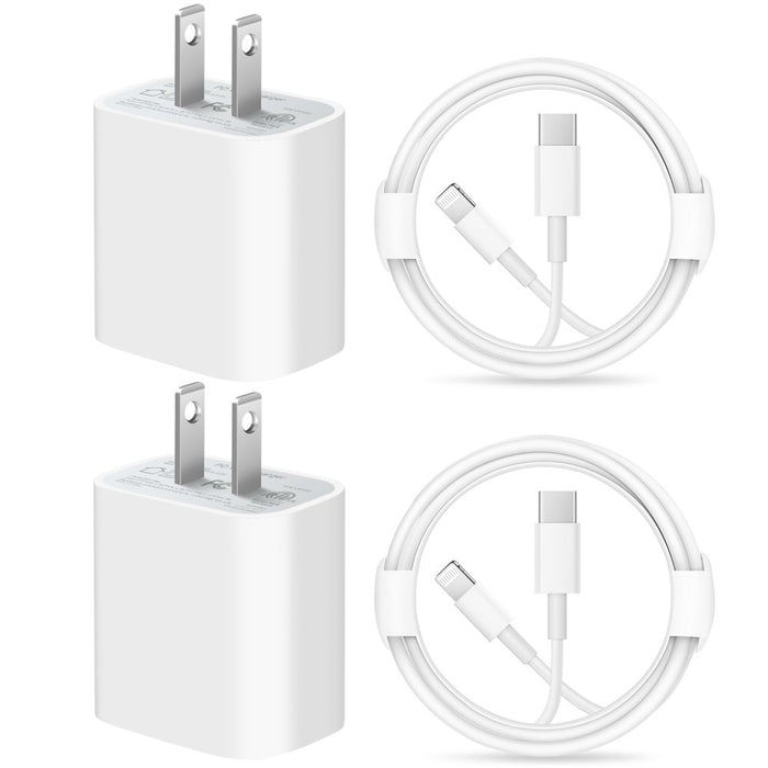 Iphone 14 13 12 11 Super Fast Charger-Apple Mfi Certified-High Speed Iphone Charger-2-Pack 20W PD USB C 6FT Wall Charger Compatible with Iphone 14/13/13Pro/12/12 Pro/11/11Pro/Xs/Max/Xr/X/8/8 Plus
