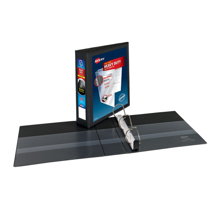 Avery Heavy Duty View Binder, Black, 2-Inch, Slant Ring, One-Touch, 530 Sheets (79390)