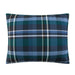 Mainstays Reverse to Sherpa Comforter Set, Full/Queen, Blue Plaid, Patterned Polyester