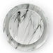 Fine round Gloss Dinnerware Dish Set, 16 Piece, Black and White Marble