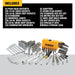 Mechanics Tools Kit and Socket Set, 142-Piece, 1/4 & 3/8" Drive, MM/SAE (DWMT73802)