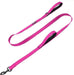 Max and Neo Double Handle Traffic Dog Leash Reflective - We Donate a Leash to a Dog Rescue for Every Leash Sold (Pink, 4 FT)