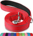 Double-Sided Reflective Dog Leash, 6 FT/5FT/4 FT, Padded Handle Nylon Dogs Leashes for Walking, Training Lead for Small & Medium Dogs, Gray, 5FT