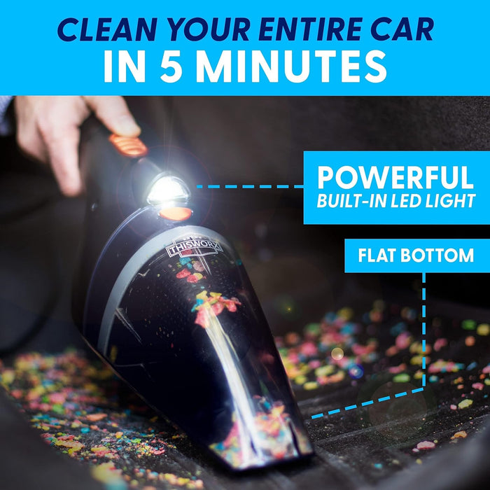 Thisworx Car Vacuum Cleaner 2.0 - Upgraded W/ LED Light, Double HEPA Filter, 110W High Suction Power