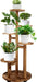 5 Tiered Tall Plant Stand for Indoor Outdoor, Wood Plant Shelf Corner Display Rack, Multi-Tier Planter Pot Holder Flower Stand for Living Room Balcony Garden Patio (Walnut)…