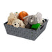 Simplify Steel Basket, Gray, 2-Pieces