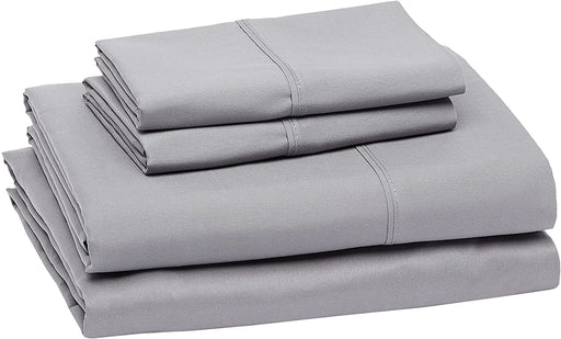 Lightweight Super Soft Easy Care Microfiber Bed Sheet Set with 14-Inch Deep Pockets - Queen, Dark Gray