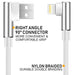 Charger 10FT Fast USB Charging Cable Cord Braided Nylon High-Speed Iphone Cable with Premium Metal Connector Compatible Iphone X/8/8 Plus/7/7 Plus/6/6S/6 Plus/5S/Se/Mini/Air/Pro Case - Silver