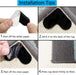 8 Pack Rug Gripper, Reusable Washable Rug Tape, Double Sided Non-Slip Rug Pads Carpet Stickers for Hardwood Floors, Area Rugs, Tile