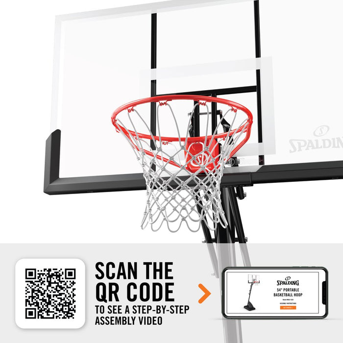 54 In. Shatter-Proof Polycarbonate Exacta Height® Portable Basketball Hoop System