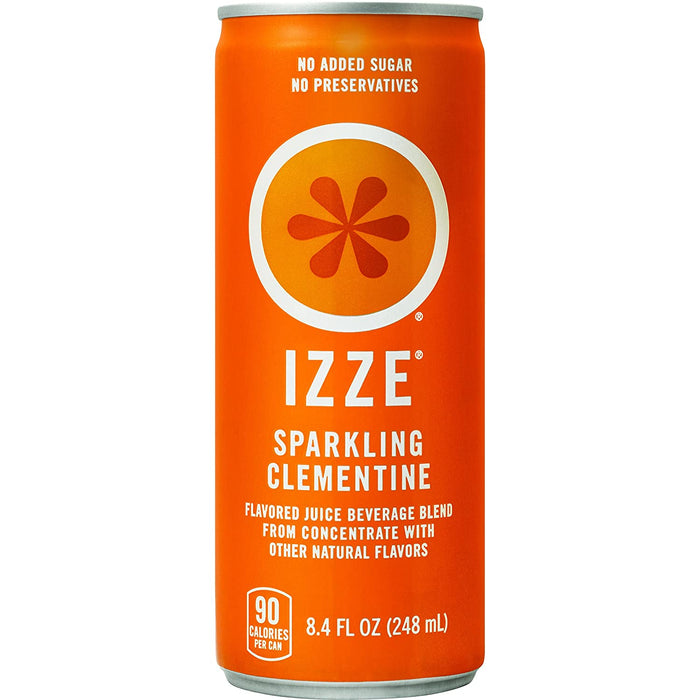 Izze Sparkling Juice, 4 Flavor Sunset Variety Pack, 8.4 Fl Oz (Pack of 24)