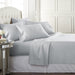 Light Grey Queen Size Bed Sheets Set - 6 Pc Soft Bedding & Pillowcases Set W/ Deep Pockets - Breathable, Wrinkle Free & Fade Resistant
