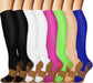 Graduated Copper Compression Socks for Men & Women Circulation 8 Pairs 15-20Mmhg - Best for Running Athletic Cycling