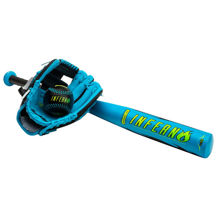 Baseball Inferno Teeball Set - Bat (25"), Glove & Ball Set