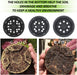 25 Packs 4 5 6 Inch Nursery Pots round Flower Pots Decorative Plastic Pots for Plants with Drainage Hole Seed Starting Pots for Seeding, Succulent(5 Inch, Black)