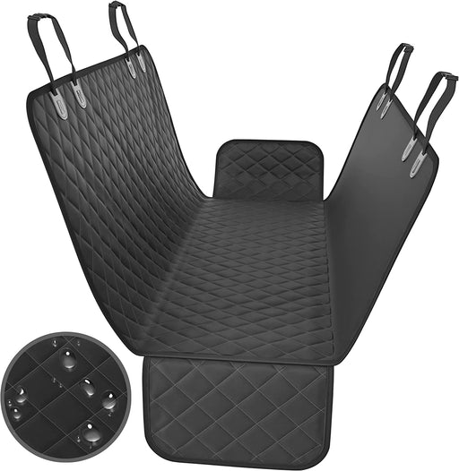 Dog Car Seat Cover for Back Seat - Durable, Nonslip, Waterproof 600D Cotton 3-In-1 Hammock - Protector against Dirt, Shedding and Scratching for Small or Mid-Size Sedans, Suvs and Trucks