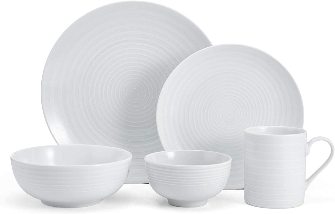 Mikasa Cheers 40-Piece Dinnerware Set, Service for 8, White