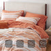 Bedsure Bed in a Bag Full Size 7-Piece Burnt Orange White Striped Bedding Comforter Sets All Season Bed Set, 2 Pillow Shams, Flat Sheet, Fitted Sheet and 2 Pillowcases