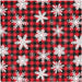 Wusikd Snowflakes Buffalo Plaid Cloth Napkins Set of 6 Winter Christmas Dinner Napkins Solid Washable Reusable Polyester Table Napkins Oversized 20"X20" with Hemmed Edges for Home Weeding Decoration