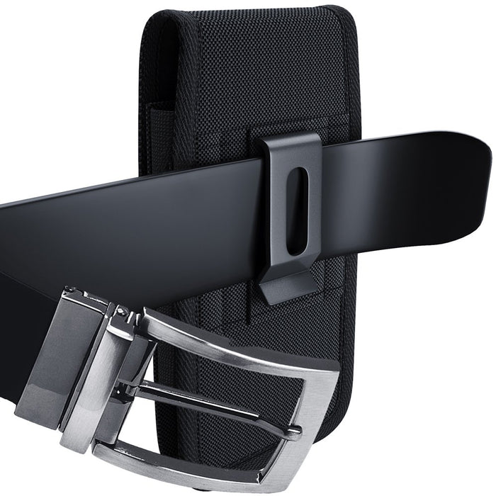 Iphone 6 6S 7 Holster Black Carrying Cell Phone Case Belt Clip and Loop Holster Pouch for Iphone 6 / 6S / 7 (Fits Iphone 6 / 6S / 7 with Otterbox Case / Lifeproof Case / Mophie Juice Pack Air)