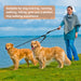 Double Dog Leash, TSV Dual Dog Walking Leash No Tangle 360° Swivel, Shock Absorbing Training Leash with Foam Soft Handle, Heavy Duty Dual Leash for Two Dogs, 70.87In Double-Head Pet Traction Rope