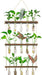 3 Tier Large Propagation Stations Wall Hanging Plant Terrarium with Wooden Stand, Retro Propagation Test Tube for Hydroponic Plants Cutting Flower, Propagator Home Office Patio Decor-Brown