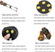 Ice Cleats, Ice Grips Traction Cleats Grippers Non-Slip over Shoe/Boot Rubber Spikes Crampons anti Easy Slip 10 Steel Studs Crampons Slip-On Stretch Footwear