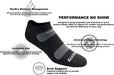 Men'S Multi-Pack Mesh Ventilating Comfort Fit Performance No-Show Socks