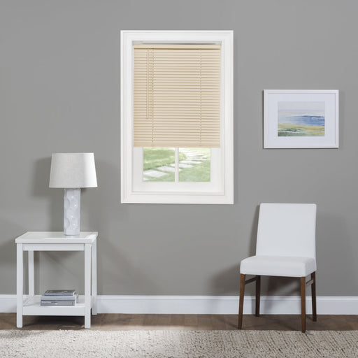 Achim GII Morningstar Indoor Cordless Alabaster Vinyl Light Filtering Window Mini Blind, 72" L X 23" W