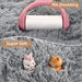 Fluffy Bedroom Rug 4 X 6 Ft Area Rugs for Living Room, Super Soft Shag Rug, Indoor Modern Fluffy Carpet Rugs for Bedroom Kids Girls Room Dorm Home Decor, Non-Slip Plush Nursery Rug, Grey