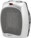 1500W Oscillating Ceramic Heater with Adjustable Thermostat, Silver
