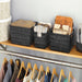 Whitmor Rattique® Storage Tote Baskets - Set of 3 - Black
