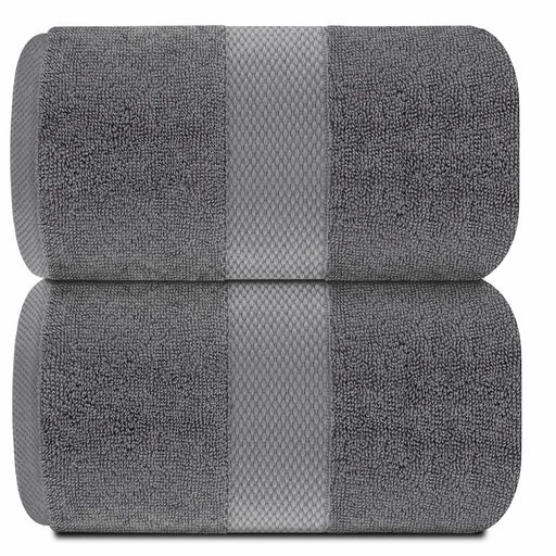Luxury Bath Sheet Towels Extra Large 35X70 Inch | 2 Pack, Grey