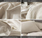 Bedding Duvet Cover Set 100% Washed Cotton Linen like Textured Breathable Durable Soft Comfy (Cream Grey, Queen)
