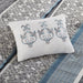 Mainstays 7-Piece Princeton Woven Jacquard Comforter Set, Teal Stripe, Full/Queen