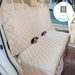 Deluxe Dog Seat Cover for Back Seat More Durable Waterproof Backseat Protector, High Heat Resistant and Nonslip Back Seat Cover for Dogs Kids,Universal Size Fits Cars Trucks Suvs (Beige)