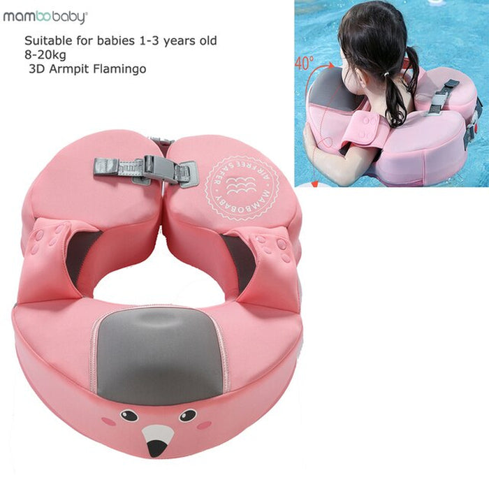 Baby Swimming Float Ring Swim Trainer Non-Inflatable Sunshade Kids Float Lying Swimming Pool Toys Bathtub for Accessories