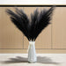 7-Pcs 38"/3.1FT Faux Pampas Grass Large Tall Fluffy Artificial Fake Flower Boho Decor Bulrush Reed Grass for Vase Filler Farmhouse Home Wedding Decor (Black)
