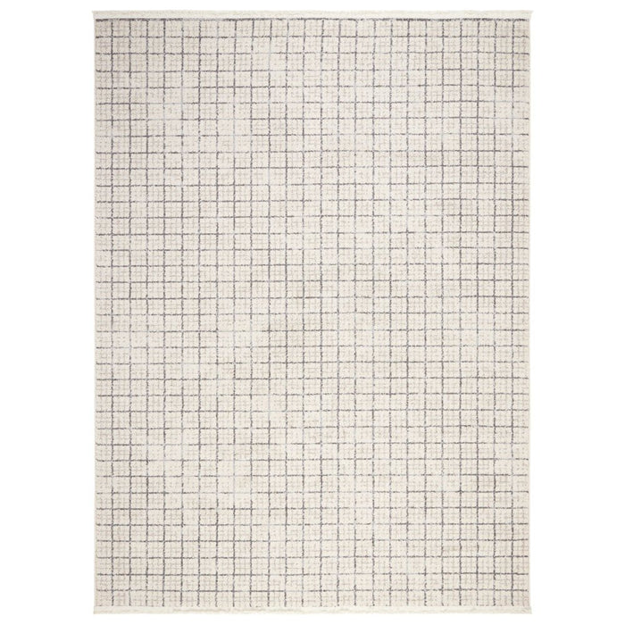 Wanda June Home Squares with Fringe Area Rug, Taupe, 7'8" X 10'2" by Miranda Lambert