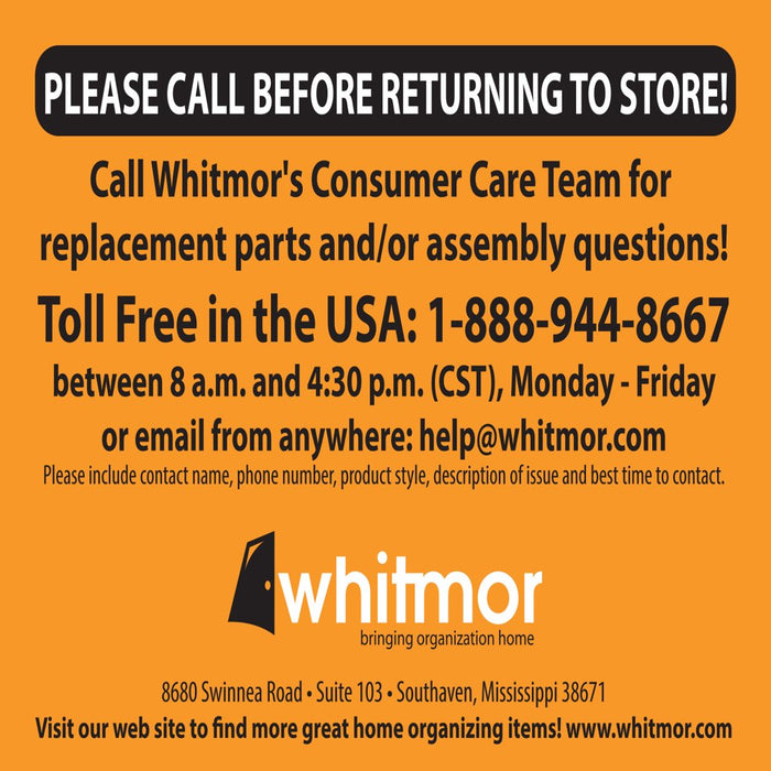 Whitmor Rattique® Storage Tote Baskets - Set of 3 - Black