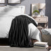 Microplush Fleece Blanket, Plush, Ultra Soft, Full/Queen, Black