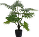 Everyday Artificial Grand Philodendron Bush 25" Tall - Green Indoor Potted Philo Bush - Faux Decor for Home or Office Greenery