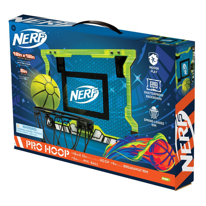 Nerf Basketball Pro over the Door Hoop with Ball - 18 In. X 12 In.