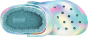 Unisex-Adult Classic Tie Dye Lined Clogs | Fuzzy Slippers