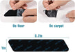 12 Pcs Rug Gripper Tape, Reusable Washable Carpet Tape, Non-Slip Rug Pads, Dual Sided Adhesive Rug Pad Gripper for Area Rugs