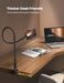 Gooseneck Phone Holder Bed - [Newest Nylon Braided] Flexible Arm, Overall Length 38Inch, 360 Adjustable Clamp Clip, Overhead Cell Phone Mount Stand for Bed, Desk, 4-7” Cellphone
